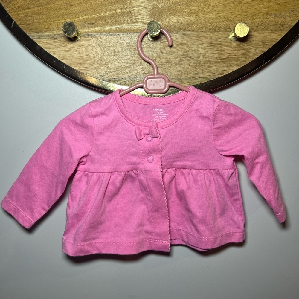 George Pink Button Down Shirt with Bow
